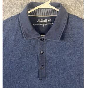 Jim Nantz by Vineyard Vines Men's Large Blue Golf Performance Polo Shirt